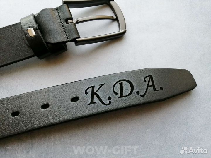 Мужской кожаный ремень