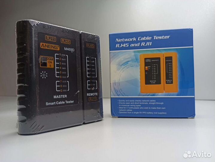 Кабельный LAN тестер RJ-11, RJ-45