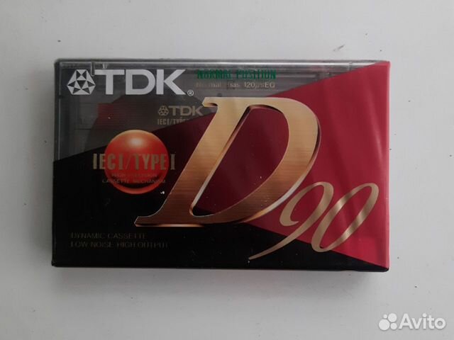 Аудиокассета TDK D-90EA новая запечатанная Япония