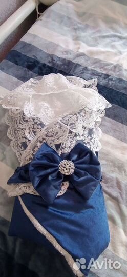 Конверт на выписку для мальчика зимний