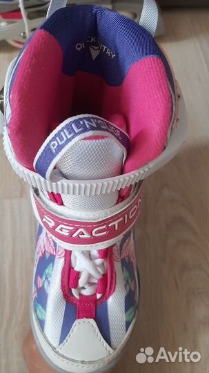 Роликовые коньки детские раздвижные Reaction 26-31