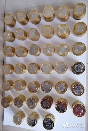 Коллекция монет 10руб Бим за 12 лет (39 монет)