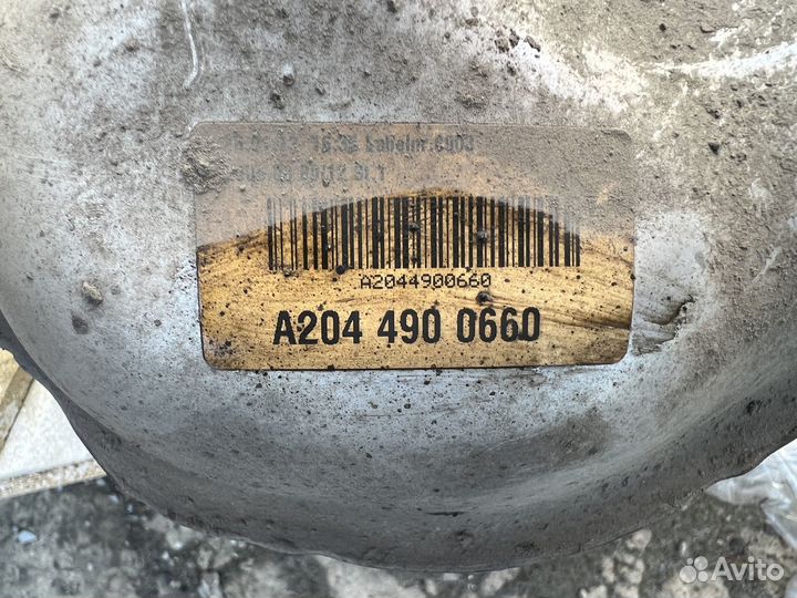 Задняя банка глушителя mercedes w204