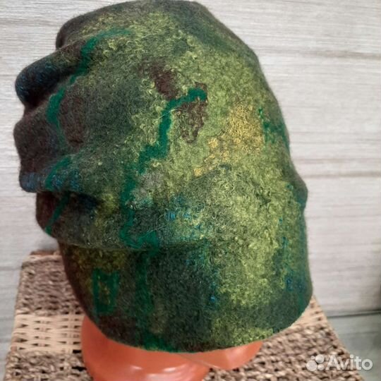 Шапка валяная, рукавицы