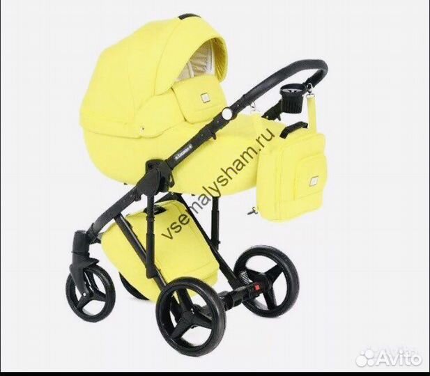 Коляска 2 в 1 adamex экокожа