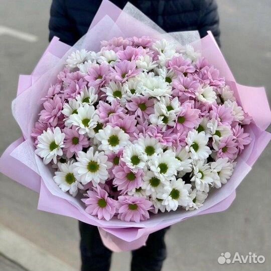 Букет из ромашек, хризантем