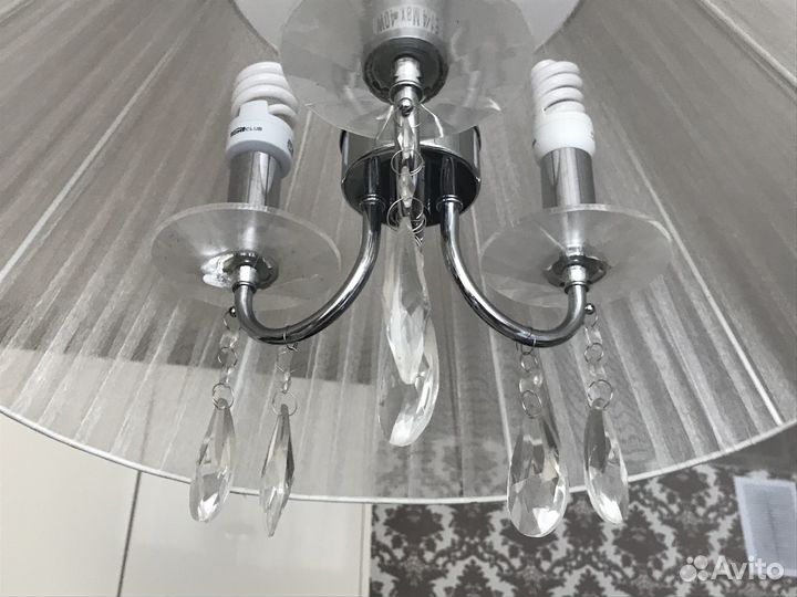 Люстра потолочная бу с подвесками