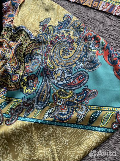 Косынка шелк+флис+норка