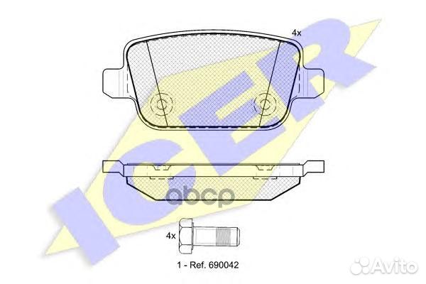 Колодки торм. диск. Freelander 2 (06) 181801 Icer
