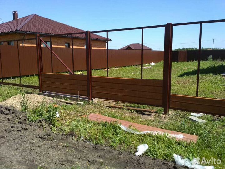 Заборы из профлиста, дпк