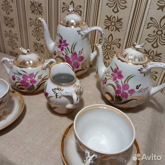 Чайно-кофейный сервиз.Дулева.Новый