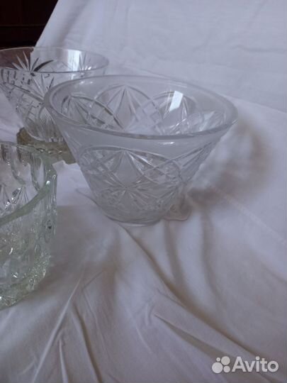 Хрусталь ваза конфетница