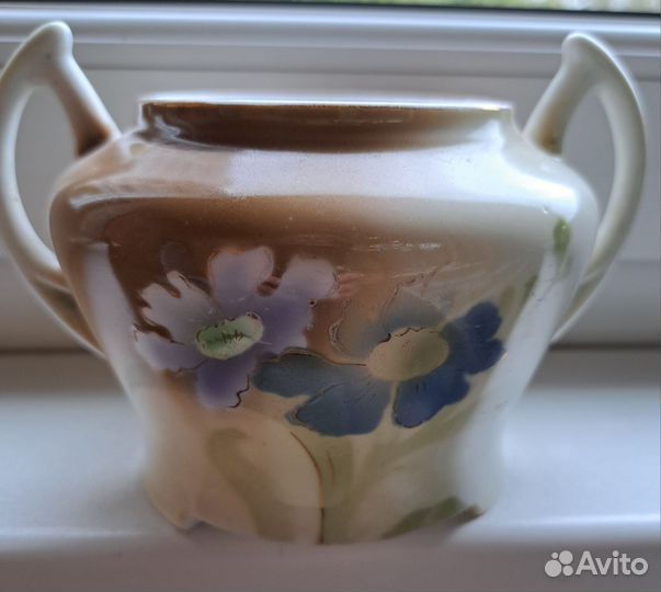 Старинная сахарница клеймо Т-во М.С.Кузнецова