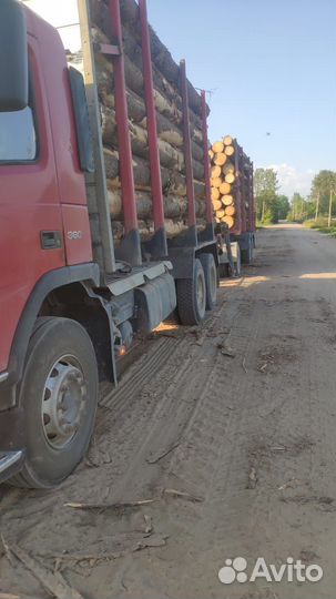 Лесовоз с прицепом