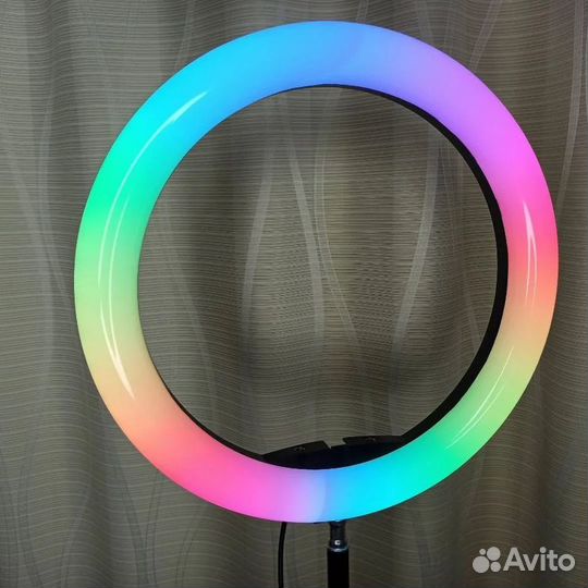 Кольцевая лампа 26 см RGB