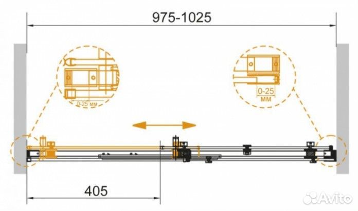 Душевая дверь Cezares stylus-soft-BF-1-100