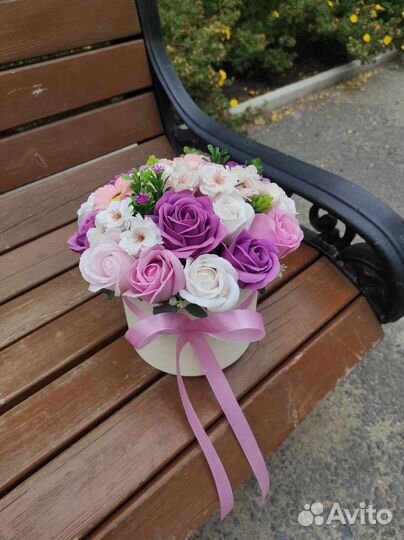 Букет из мыльных цветов