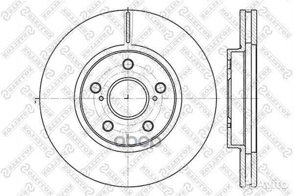 6020-4592V-SX диск тормозной передний Toyota C