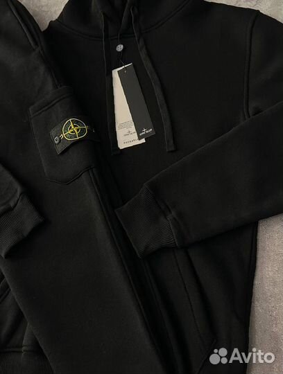 Спортивный костюм Stone Island черный LUX