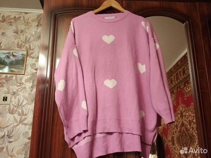 Свитшот женский оверсайз яркий р 48-52