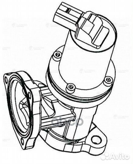 Клапан EGR Hyundai Tucson (04) /Santa Fe (06)