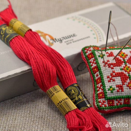 Нитки для вышивания мулине пнк Кирова нарезка