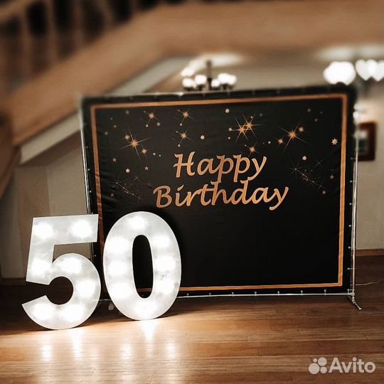 Светящиеся цифры в аренду