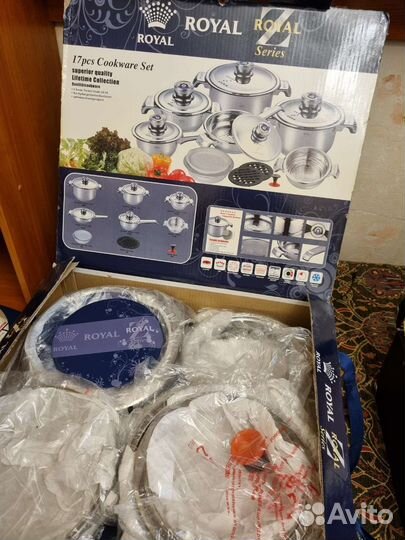 Набор посуды Royal series 17 pcs cookware set