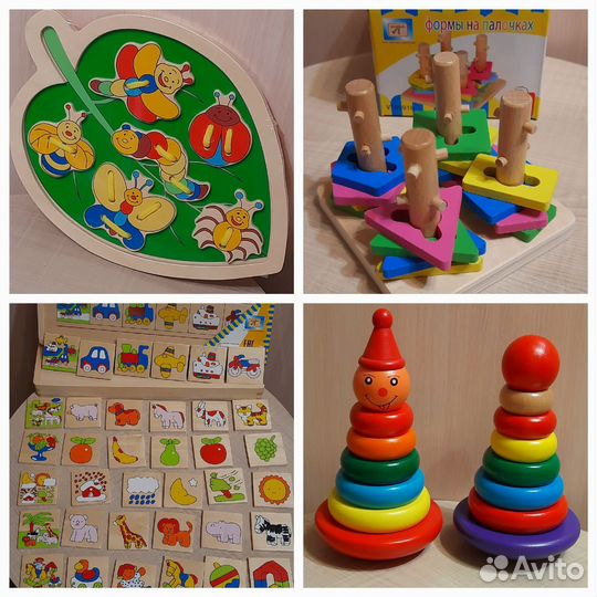 Новые Развивающие деревянные игрушки
