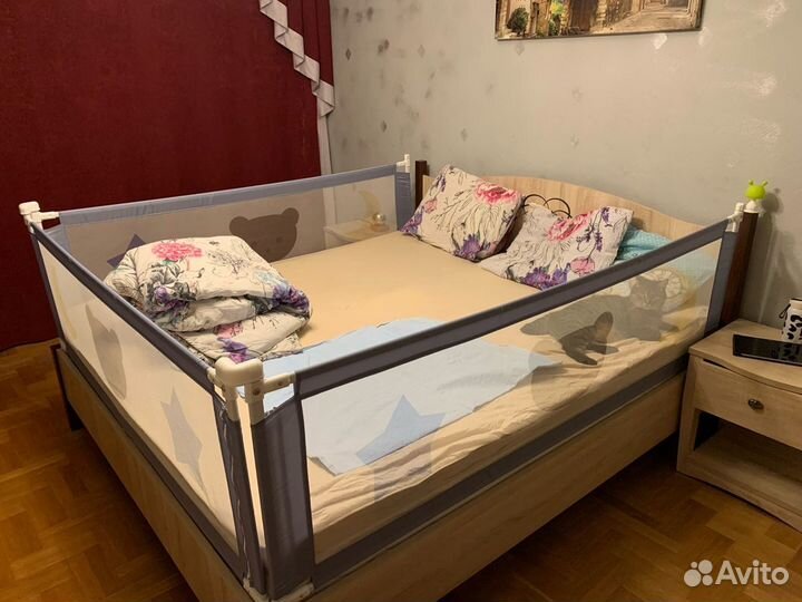 Бортики для кровати 180х200 уберегающие ребенка