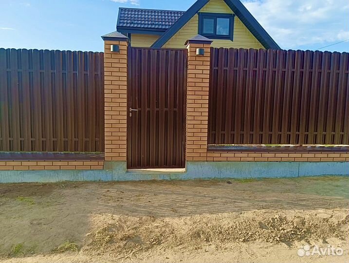 Монтаж установка заборов под ключ