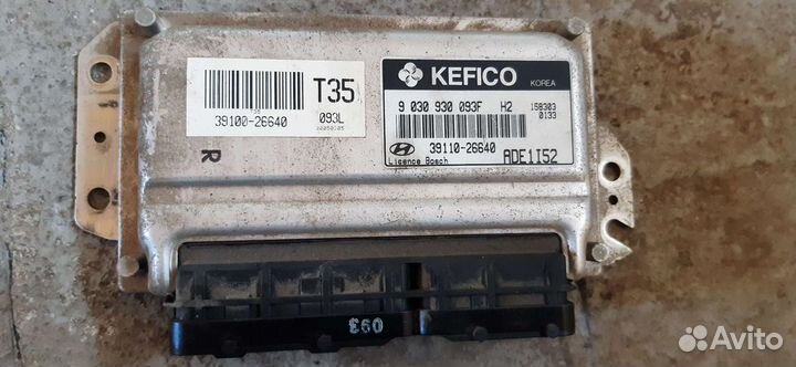 Блок управления двигателем хюндай акцент 1.5