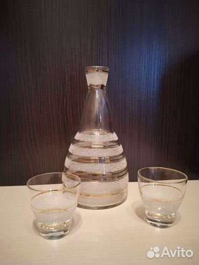 Графин штоф и рюмки СССР Винтаж