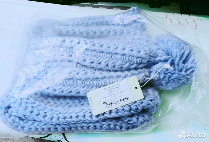 Комплект шапка и снуд женский