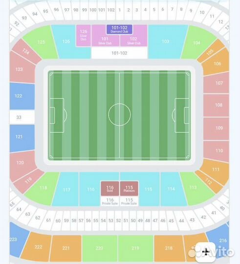 Билеты на Зенит-Краснодар. Центр низ