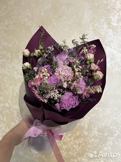 Букеты с сухоцветами от