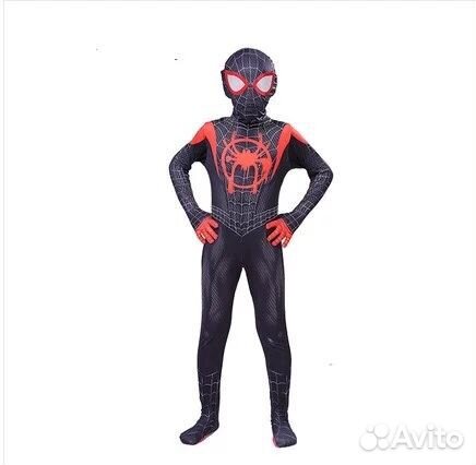 Карнавальный костюм Venom Спайдермен чёрный челове