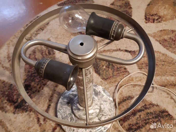 Настольная лампа мрамор СССР ретро