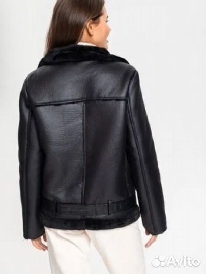 Дубленка авиатор женская 48