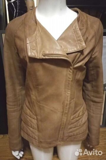 Куртка кожаная женская 46