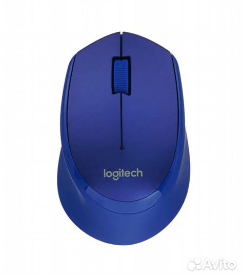 Беспроводная мышь Logitech M330 Silent Plus, синий