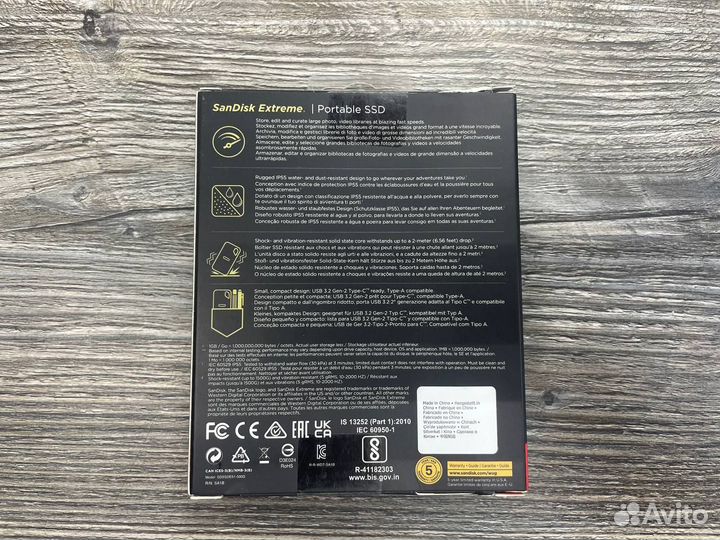 Внешний SSD SanDisk Extreme Portable SSD V2 500 гб