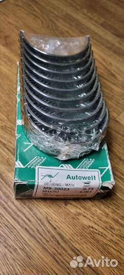 Вкладыши ремонтные 0,75 мотор Isuzu 4jb1