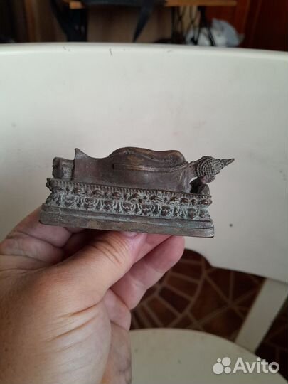 Будда,8 см бронза камбоджа буддизм фен шуй фен-шуй