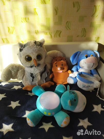Мягкие игрушки-ночник-мобиль