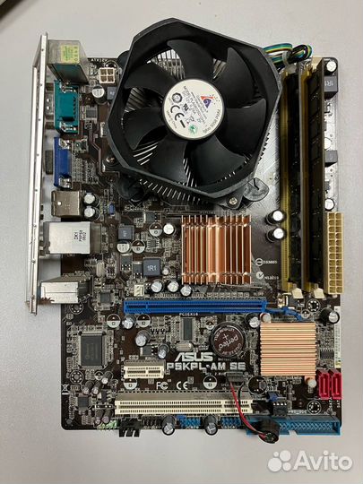 Материнская плата 775\Q8400\ddr2 4gb\охлаждение