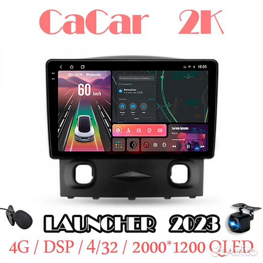 Магнитола 2К на андроиде Ford Escape 2007-2012 (4