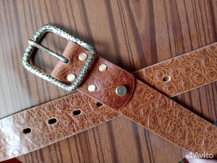 Мужской кожаный ремень