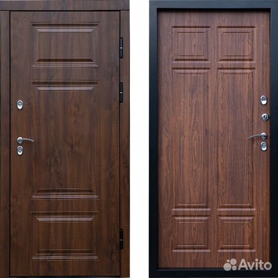 Двери с терморазрывом Сибирь термо премиум орех