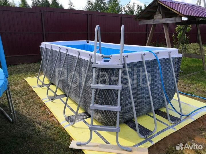 Каркасный бассейн 412х201х122 Ротанг